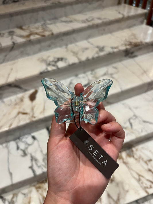 Aqua Butterfly Hairclip