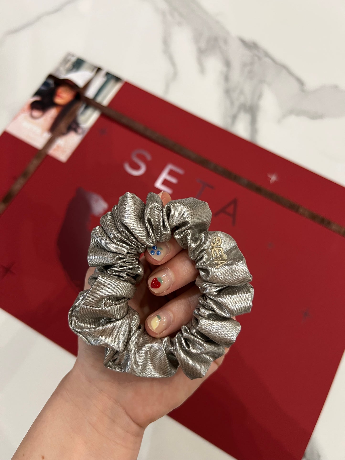Silver Shine XS Scrunchie