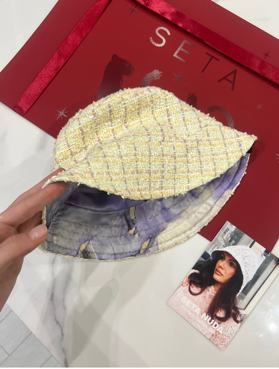 Summer Silk Bucket Hat