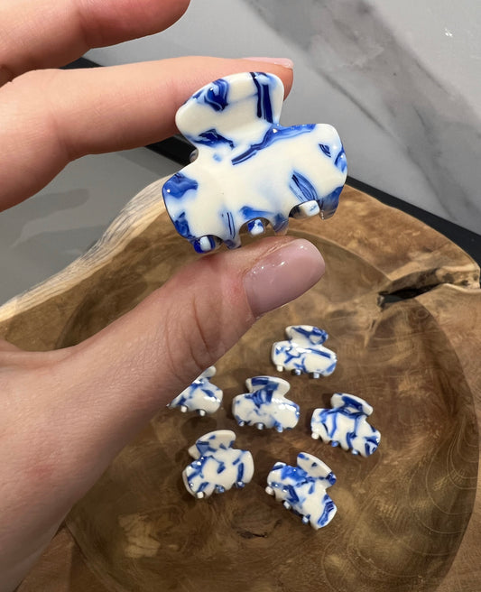 Mini fermaglio per capelli marino