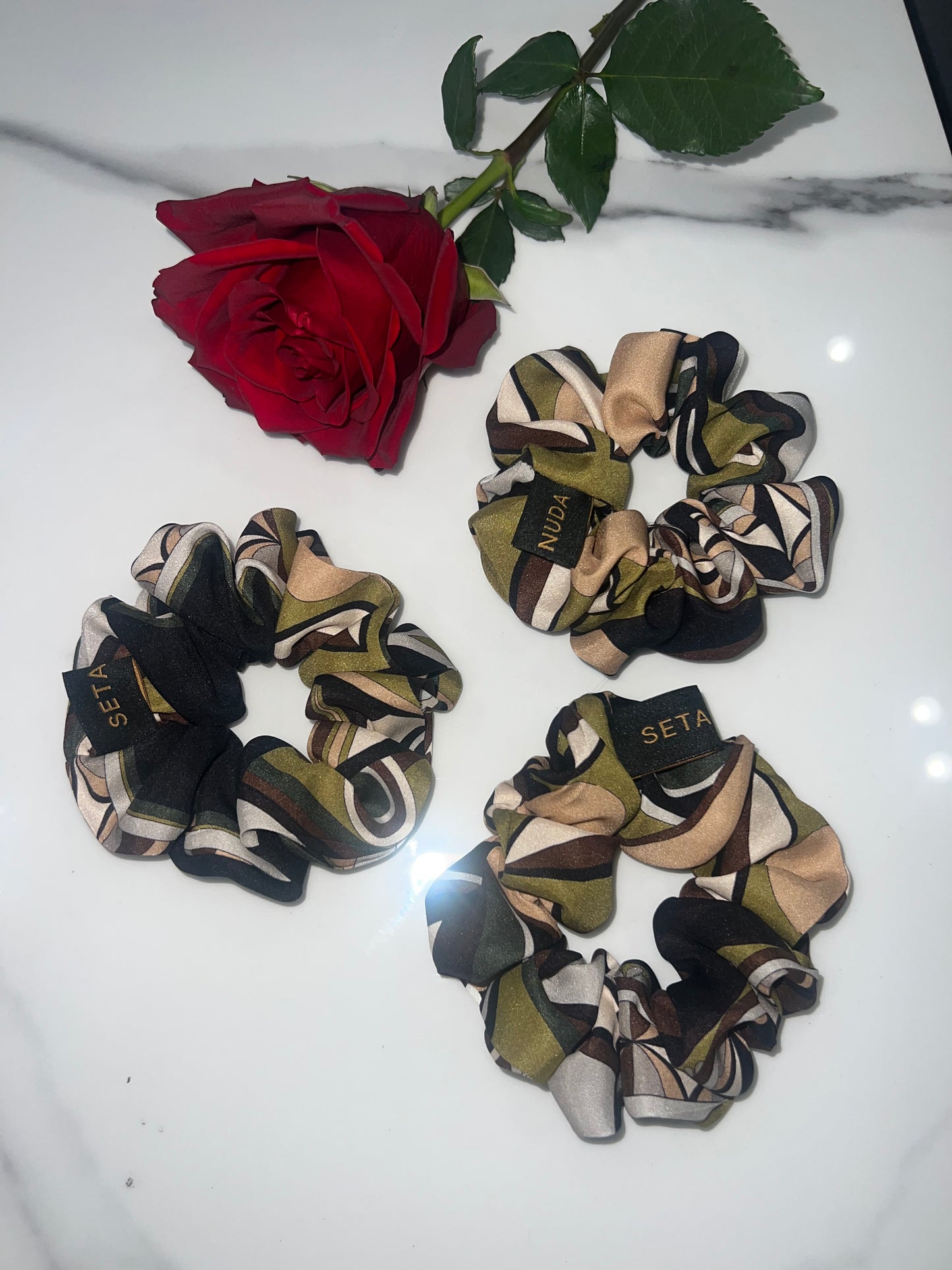 Autumn Silk Scrunchie