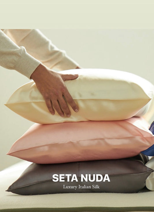 Confezione da 2 federe in seta