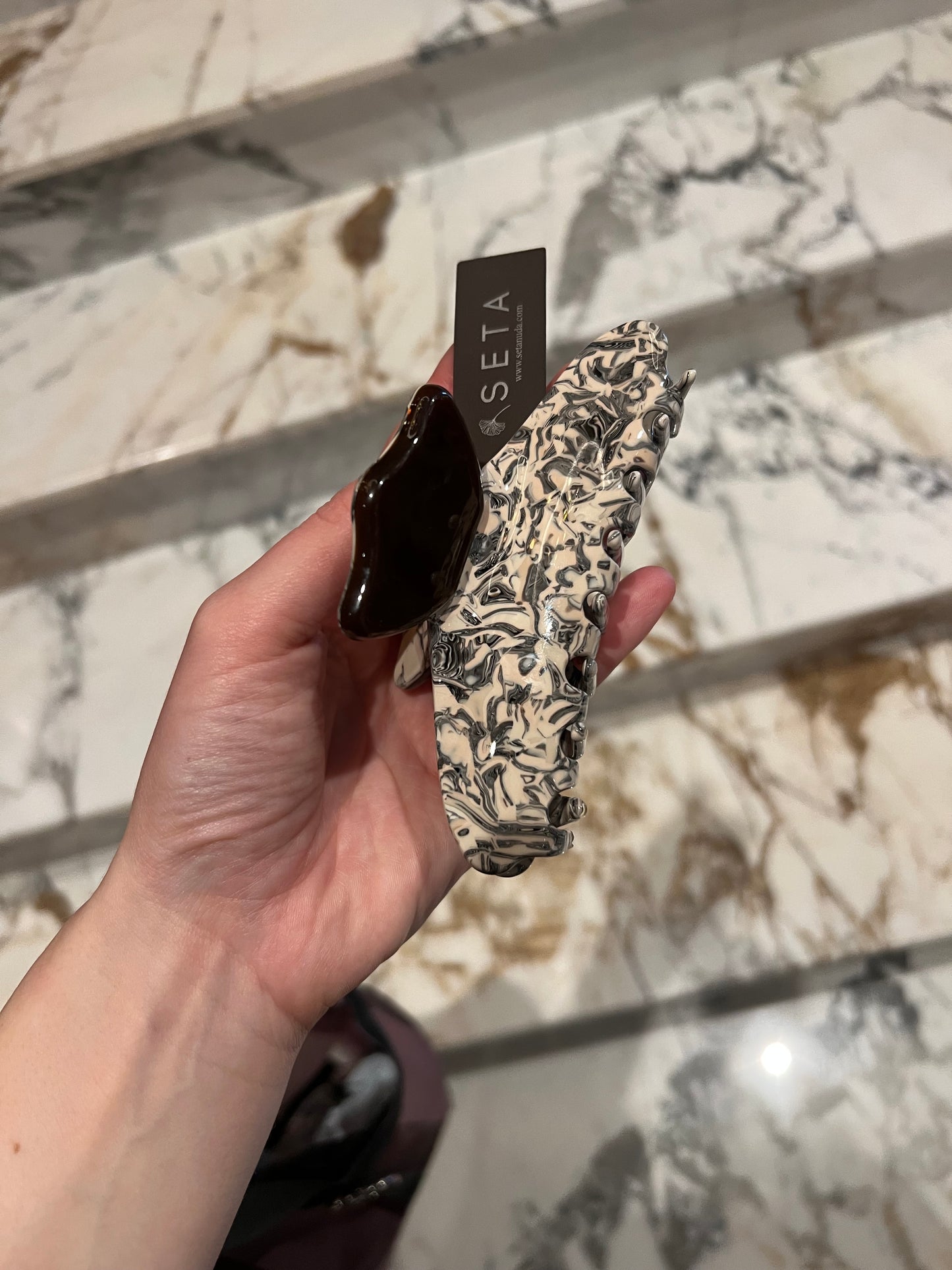 Brown & Beige Hairclip