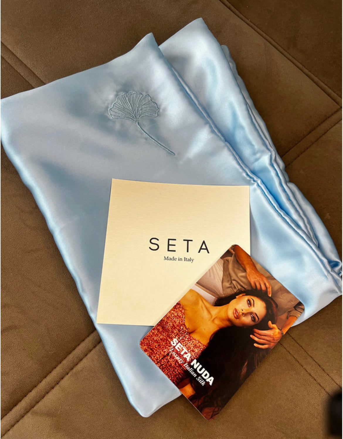 Federa in seta Acqua