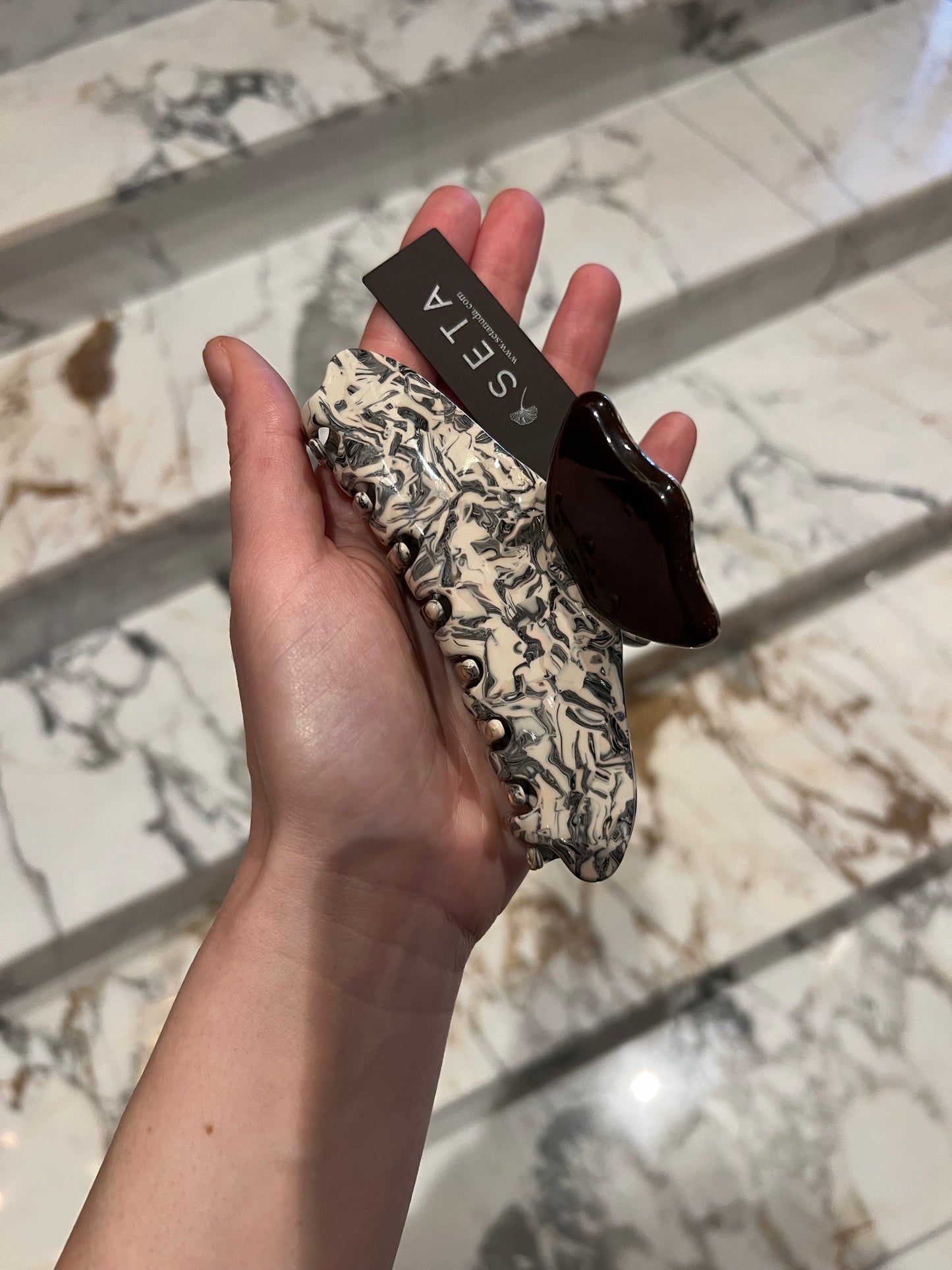 Brown & Beige Hairclip