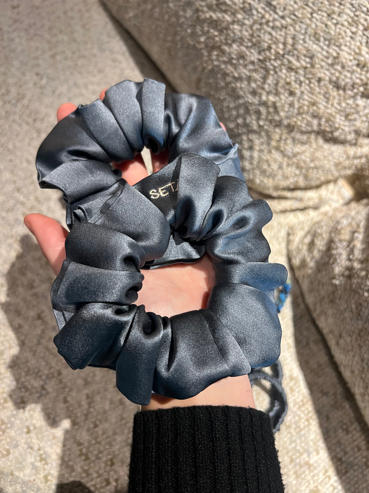 Grafitto Silk Scrunchie