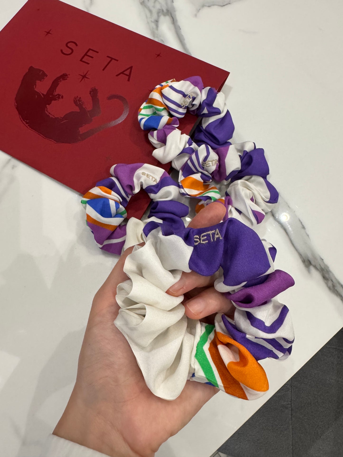 Riviera Silk Scrunchie