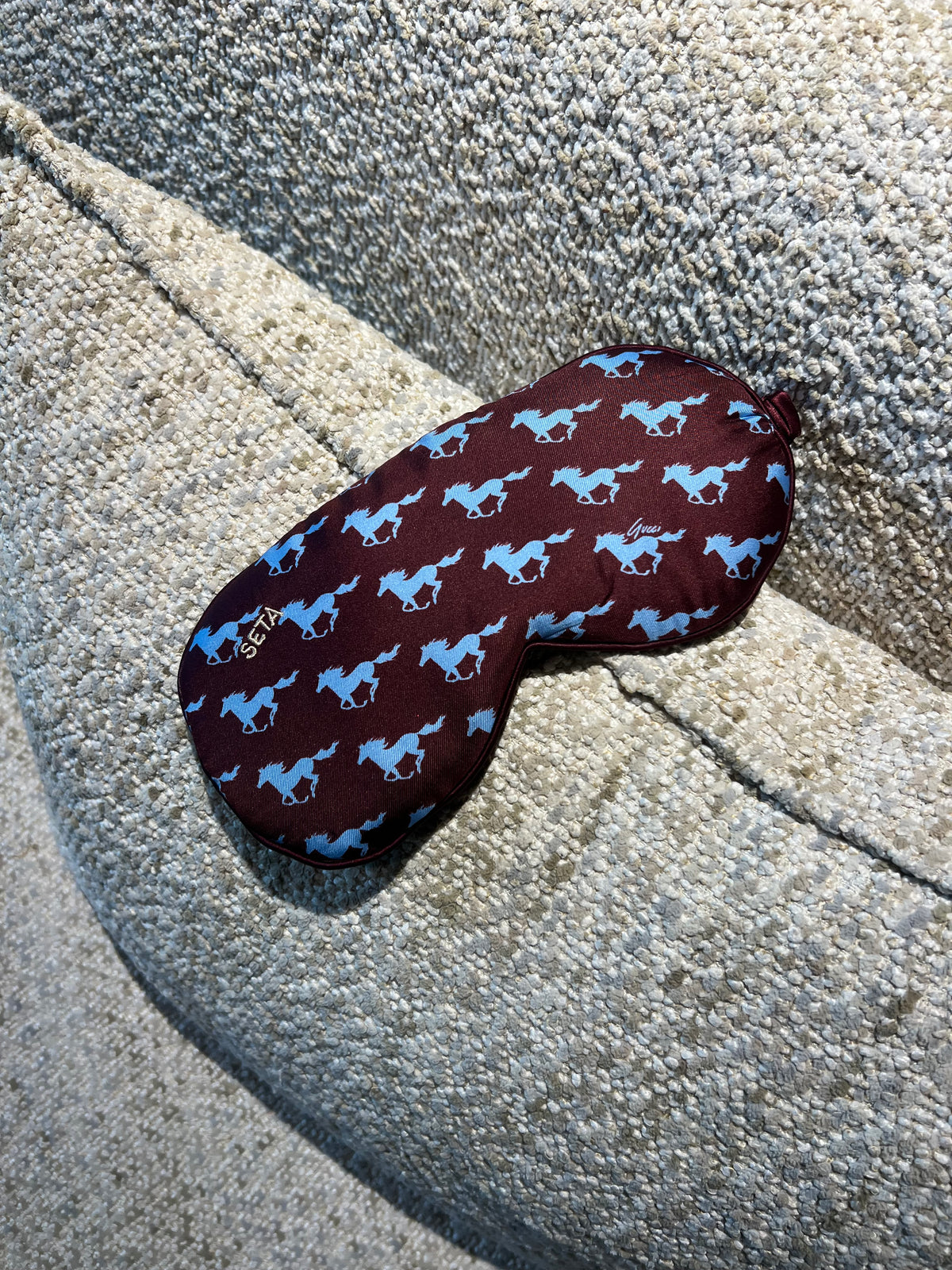 Cavallo Blu Silk Sleeping Mask