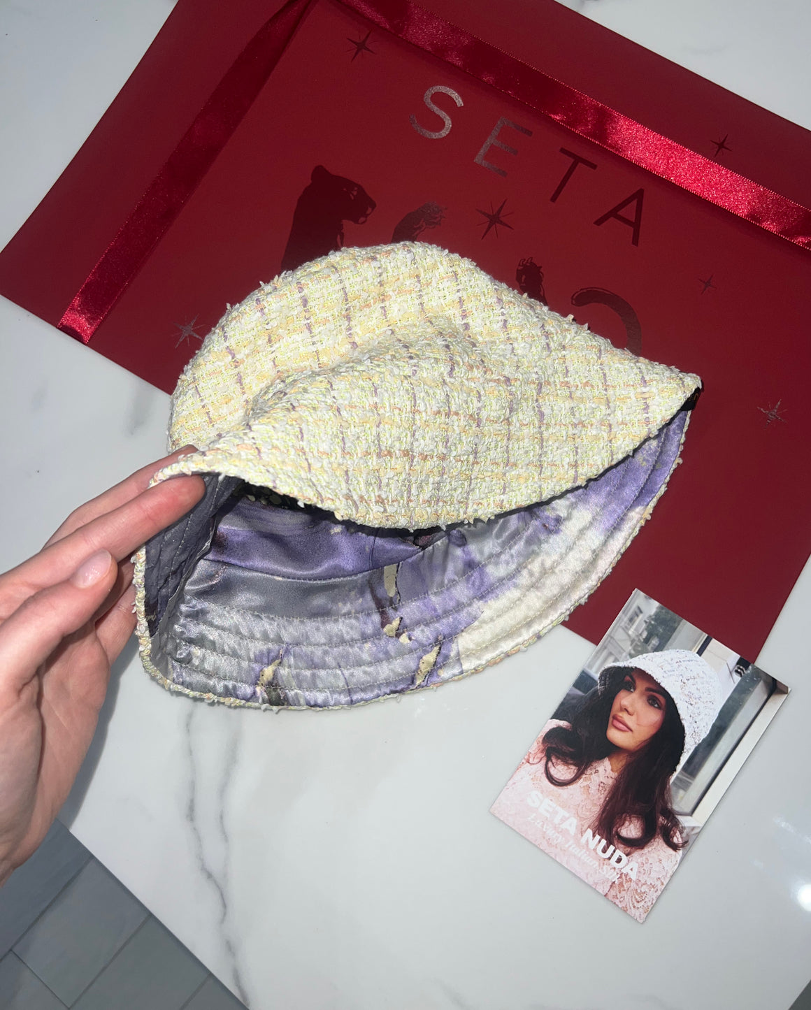 Summer Silk Bucket Hat
