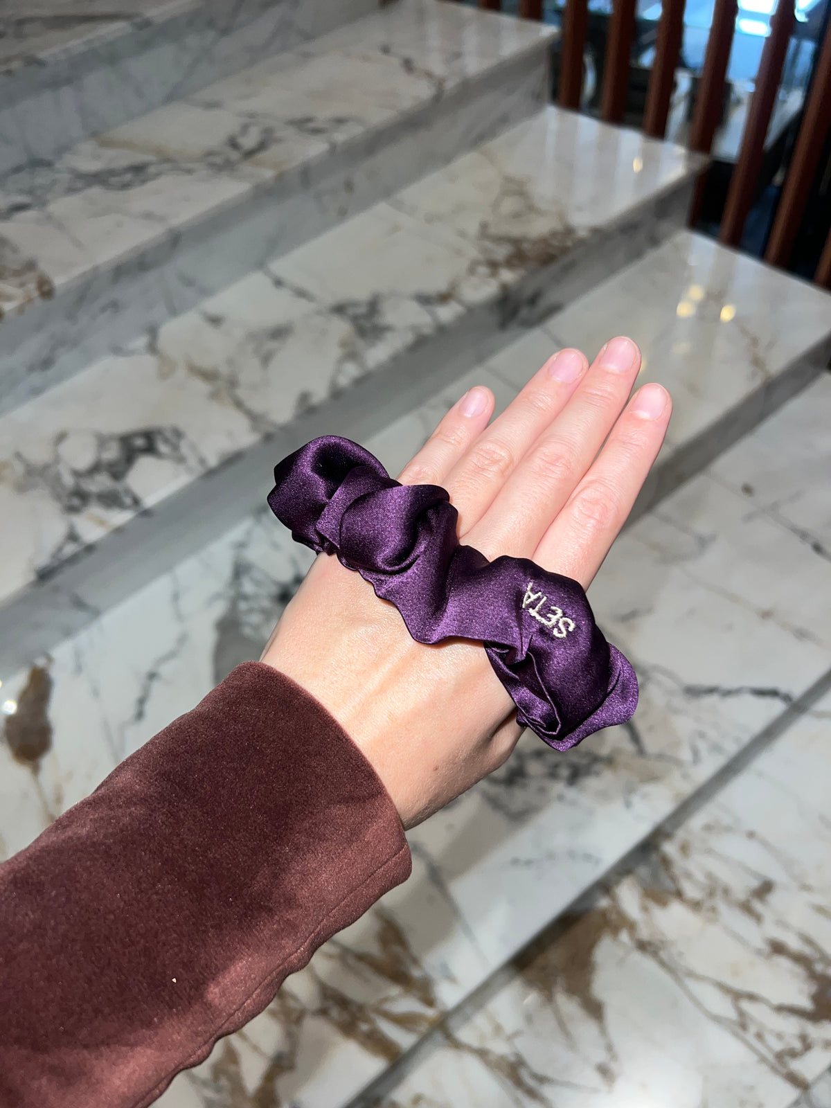 Viola Silk Scrunchie