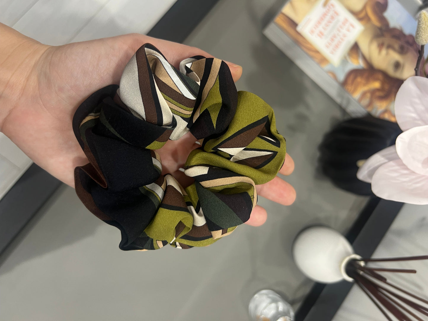 Autumn Silk Scrunchie