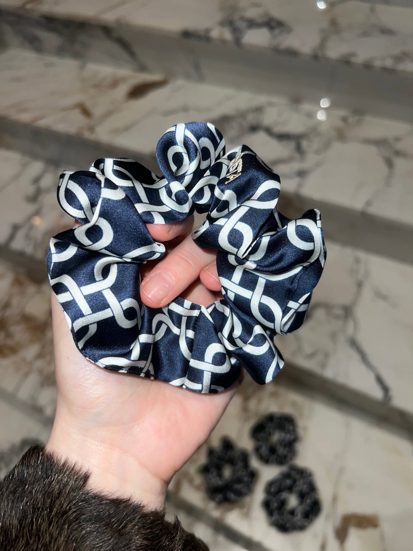 Nuit Silk Scrunchie