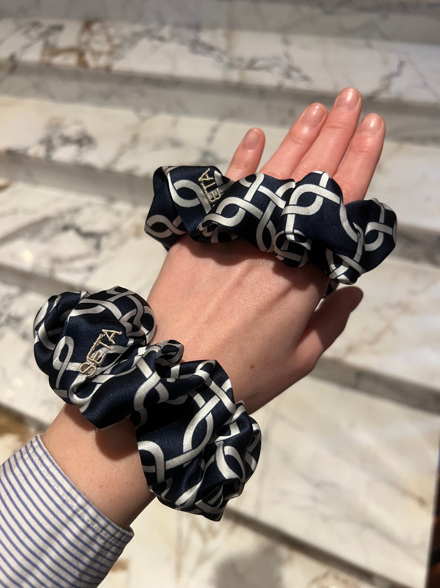Nuit Silk Scrunchie