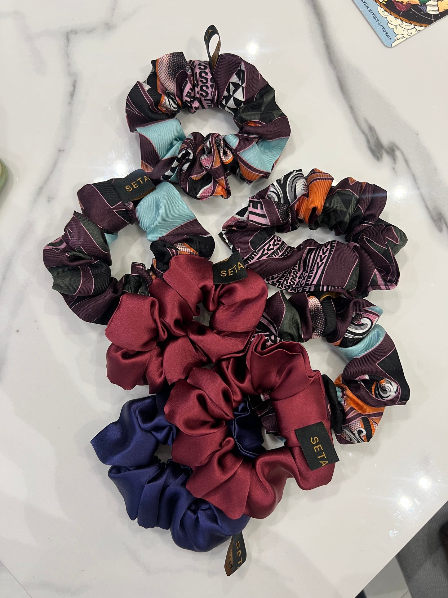 Bordeaux Silk Scrunchie