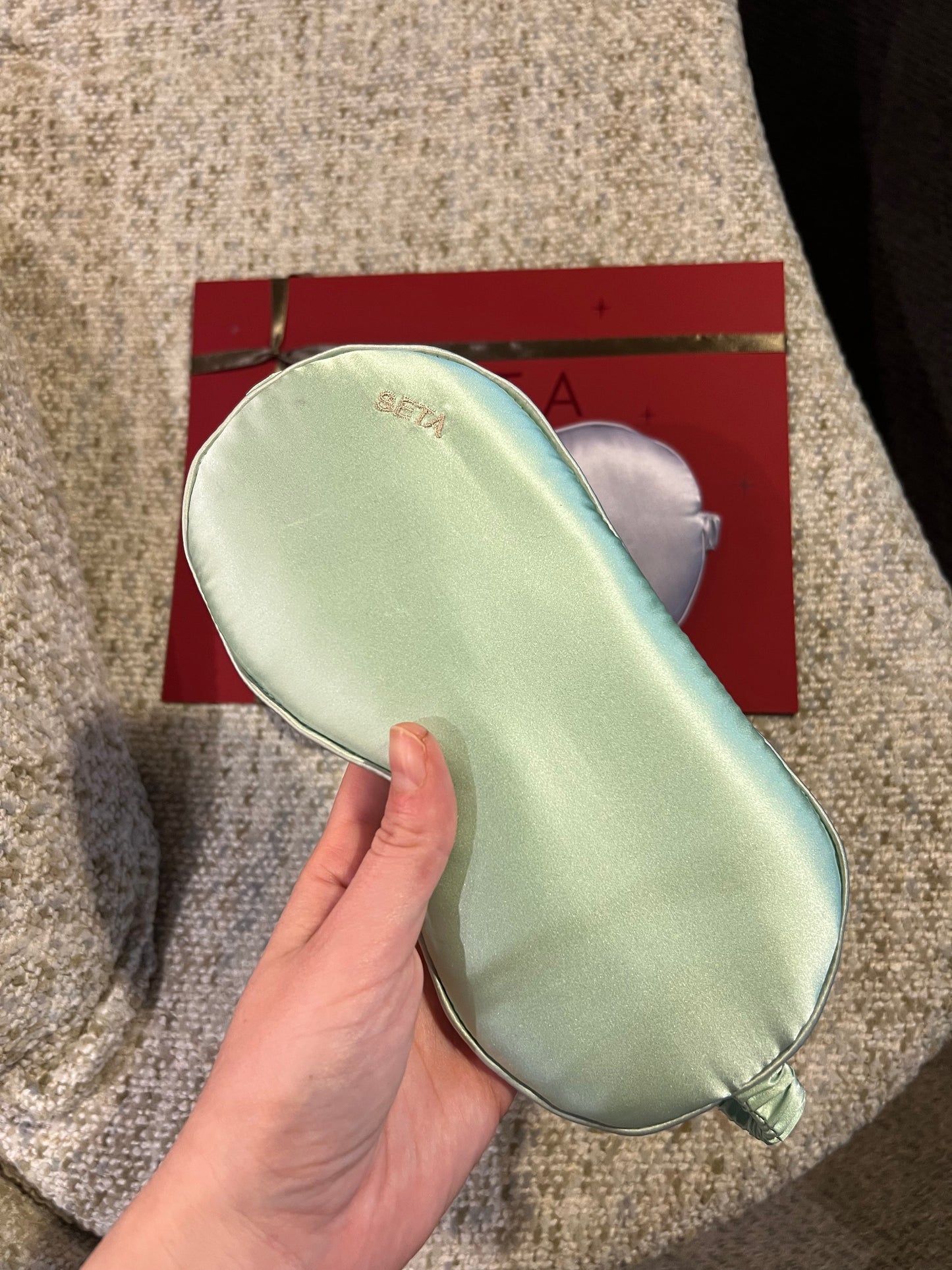 Soft Mint Silk Sleeping Mask