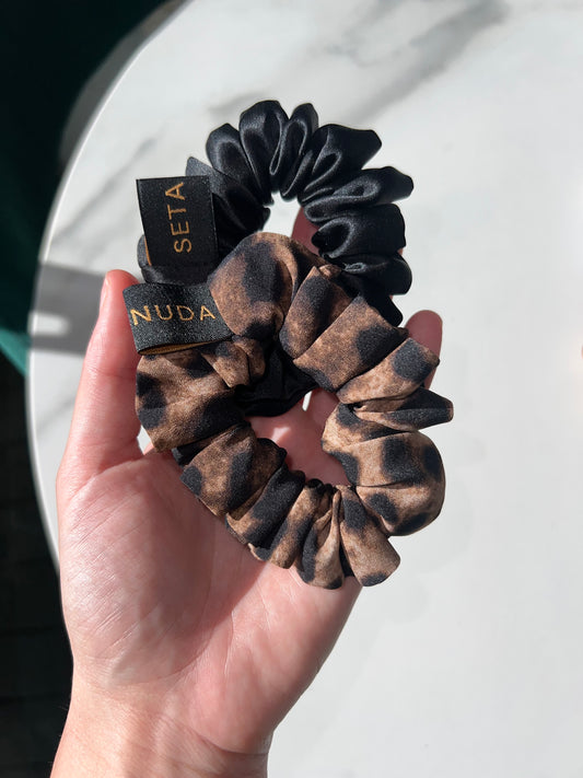 XS Silk Duo Nero Leopardo