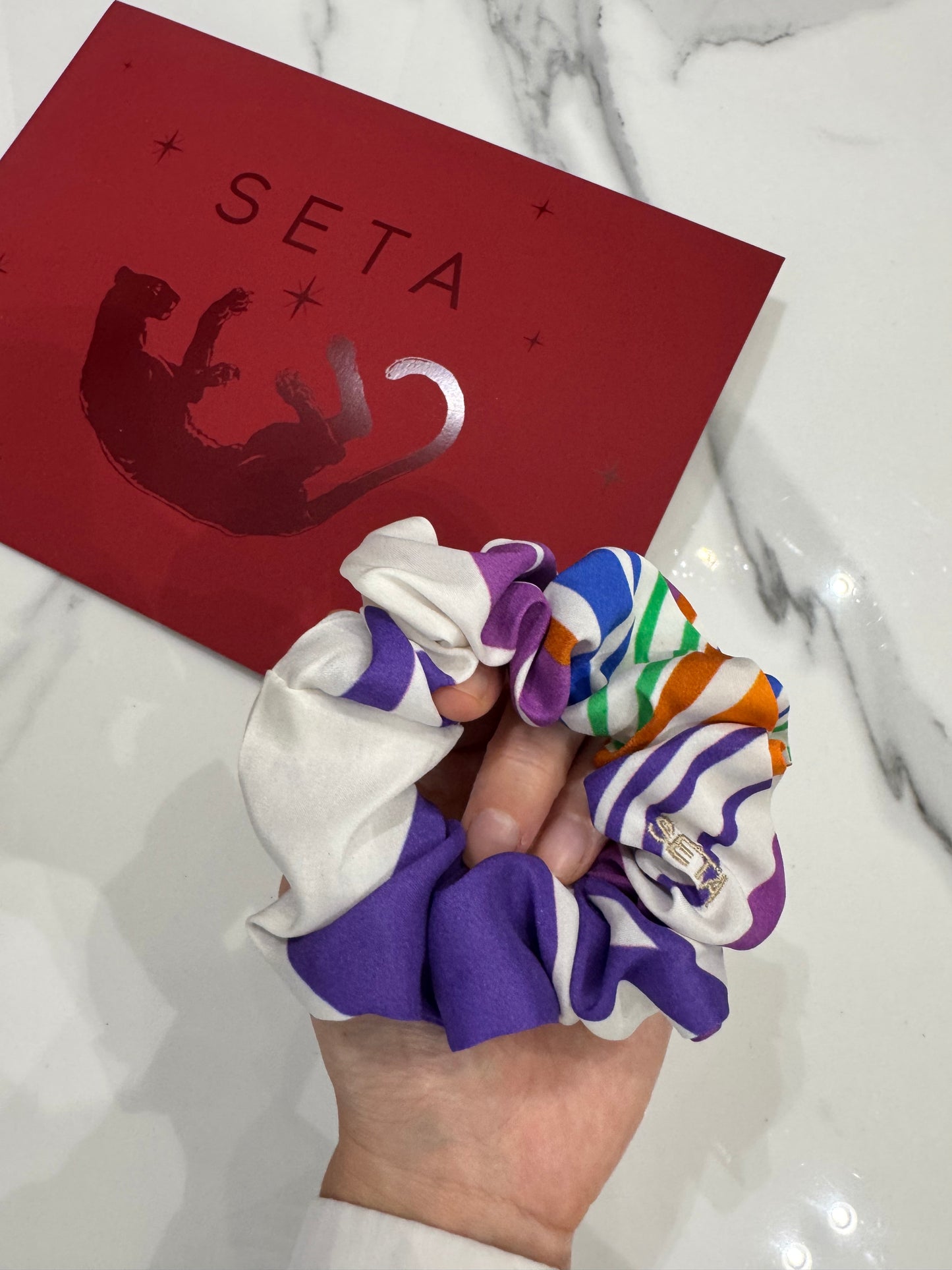 Riviera Silk Scrunchie