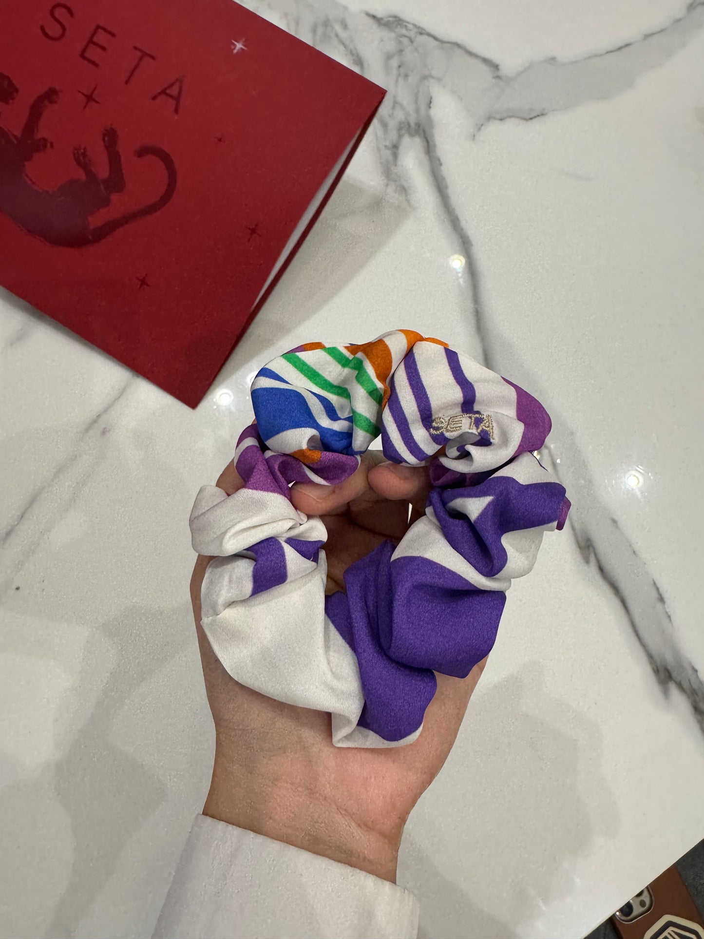 Riviera Silk Scrunchie