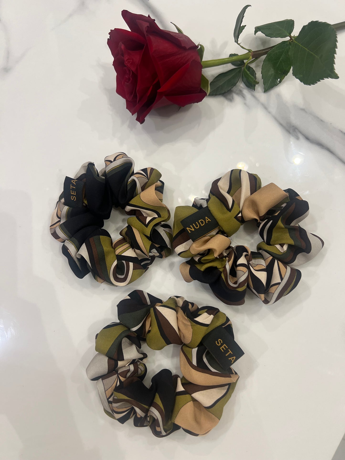 Autumn Silk Scrunchie