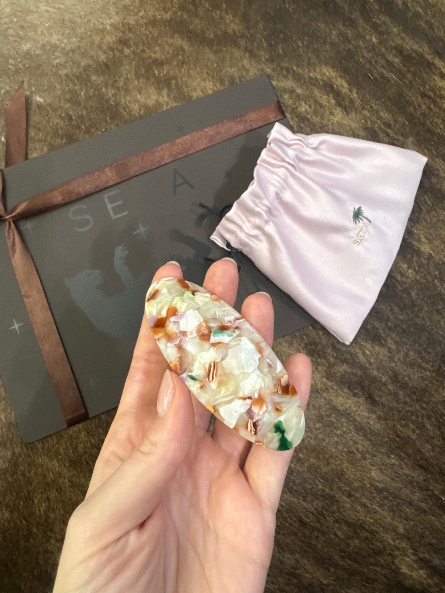 Soft Colours Feather Hairclip