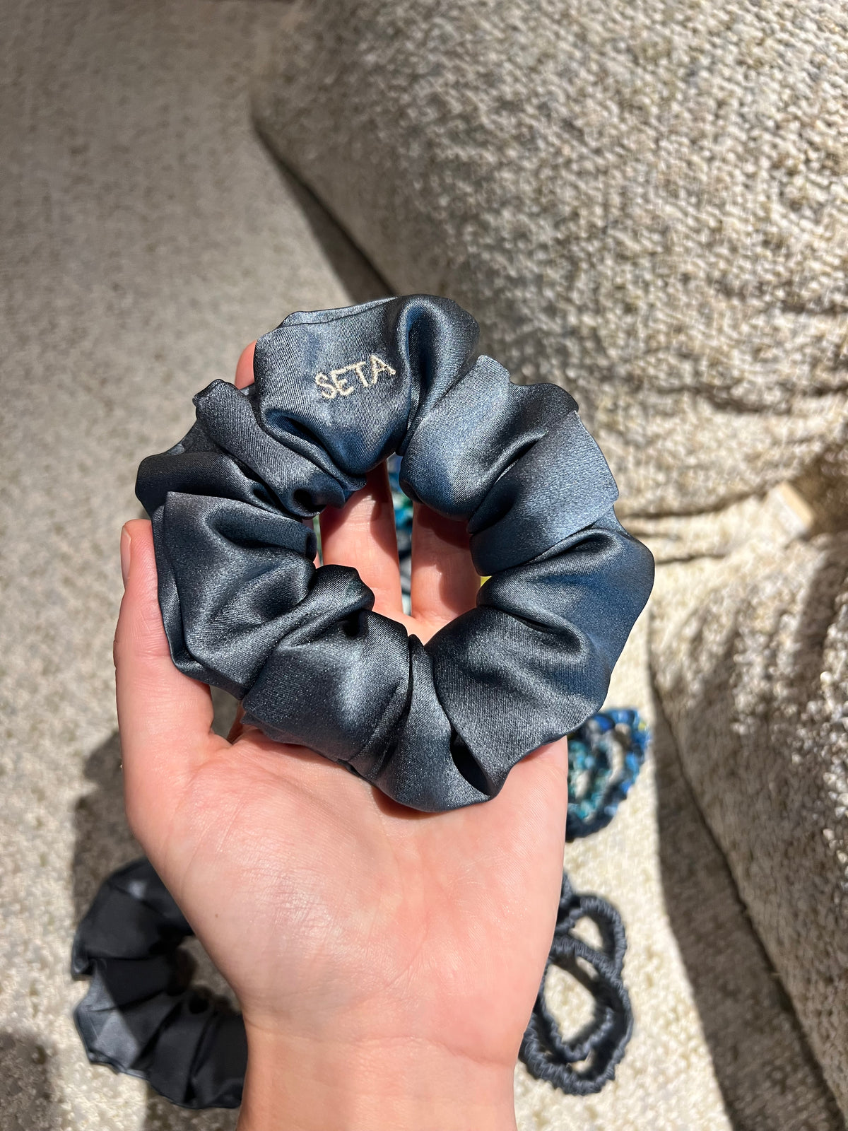 Grafitto Silk Scrunchie