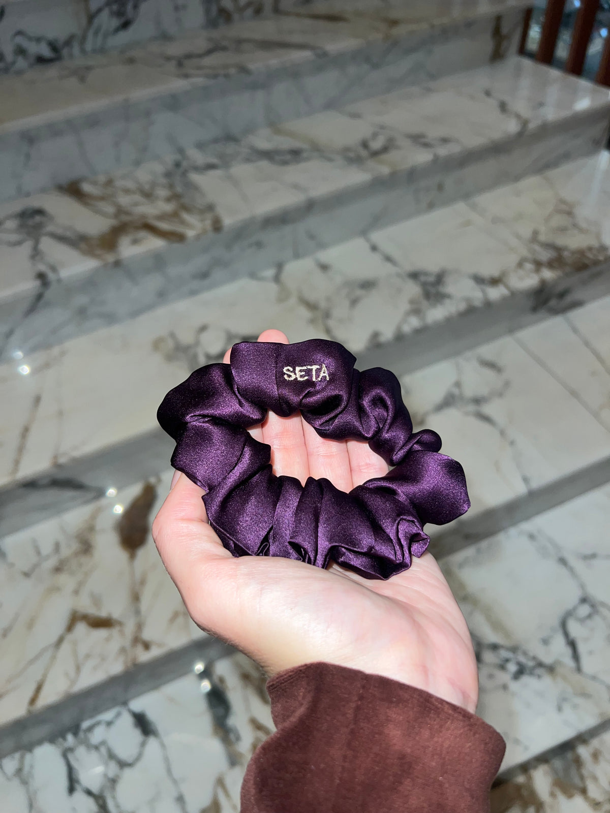 Viola Silk Scrunchie