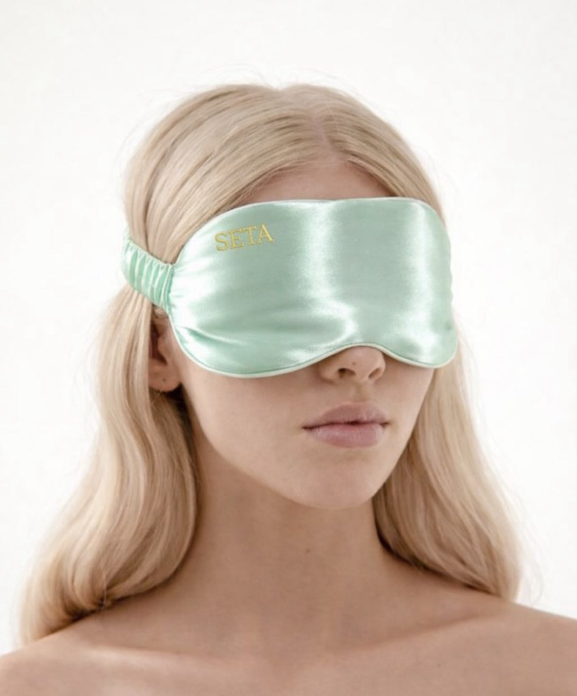 Soft Mint Silk Sleeping Mask