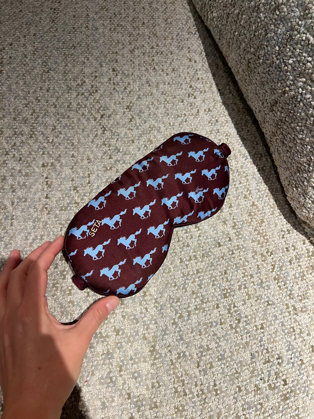Cavallo Blu Silk Sleeping Mask