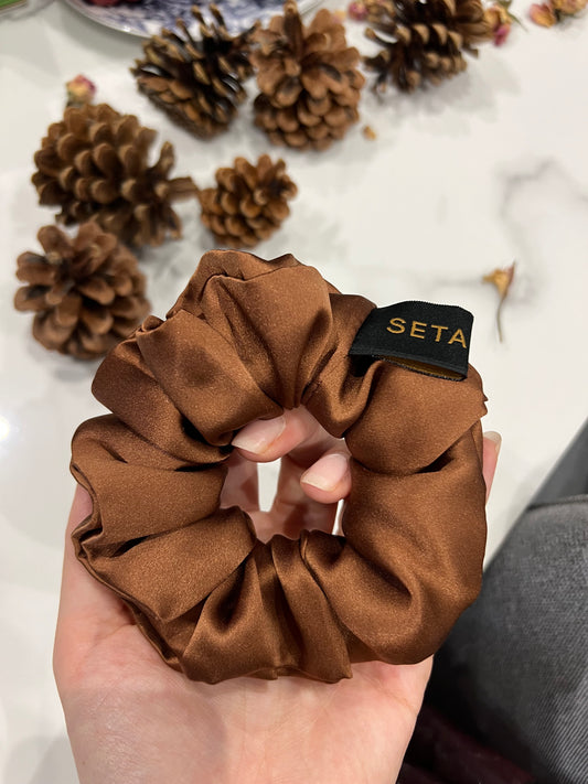 Classic Brown Scrunchie