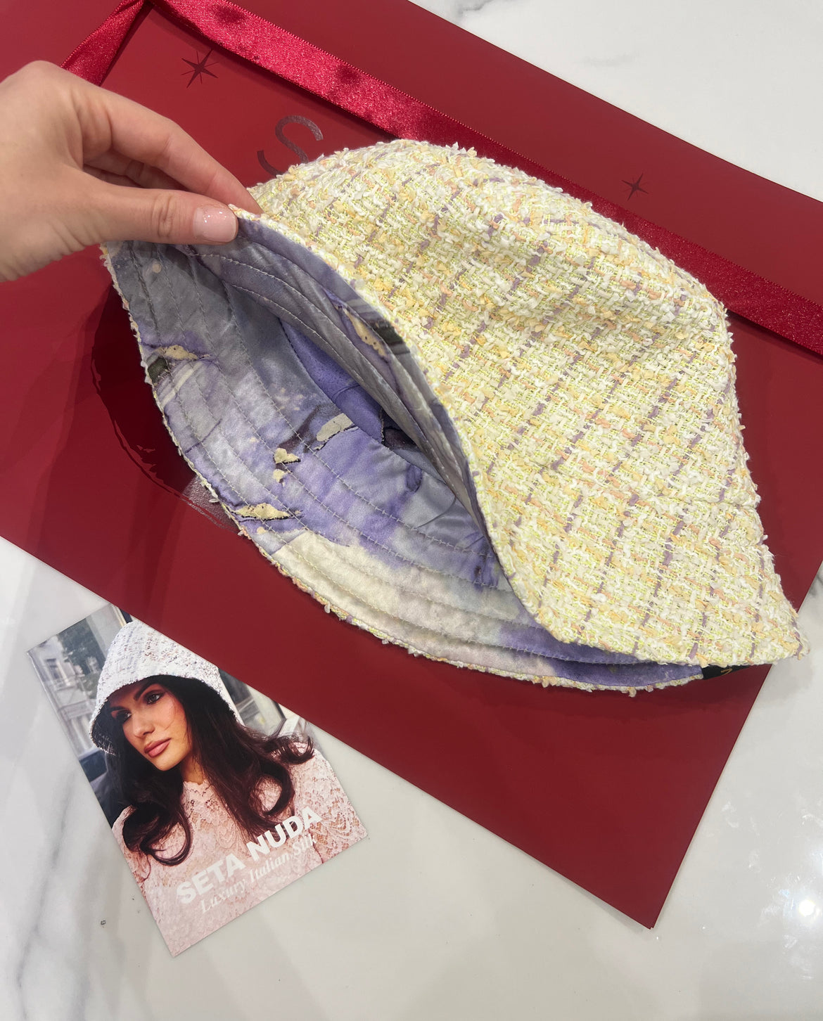 Summer Silk Bucket Hat
