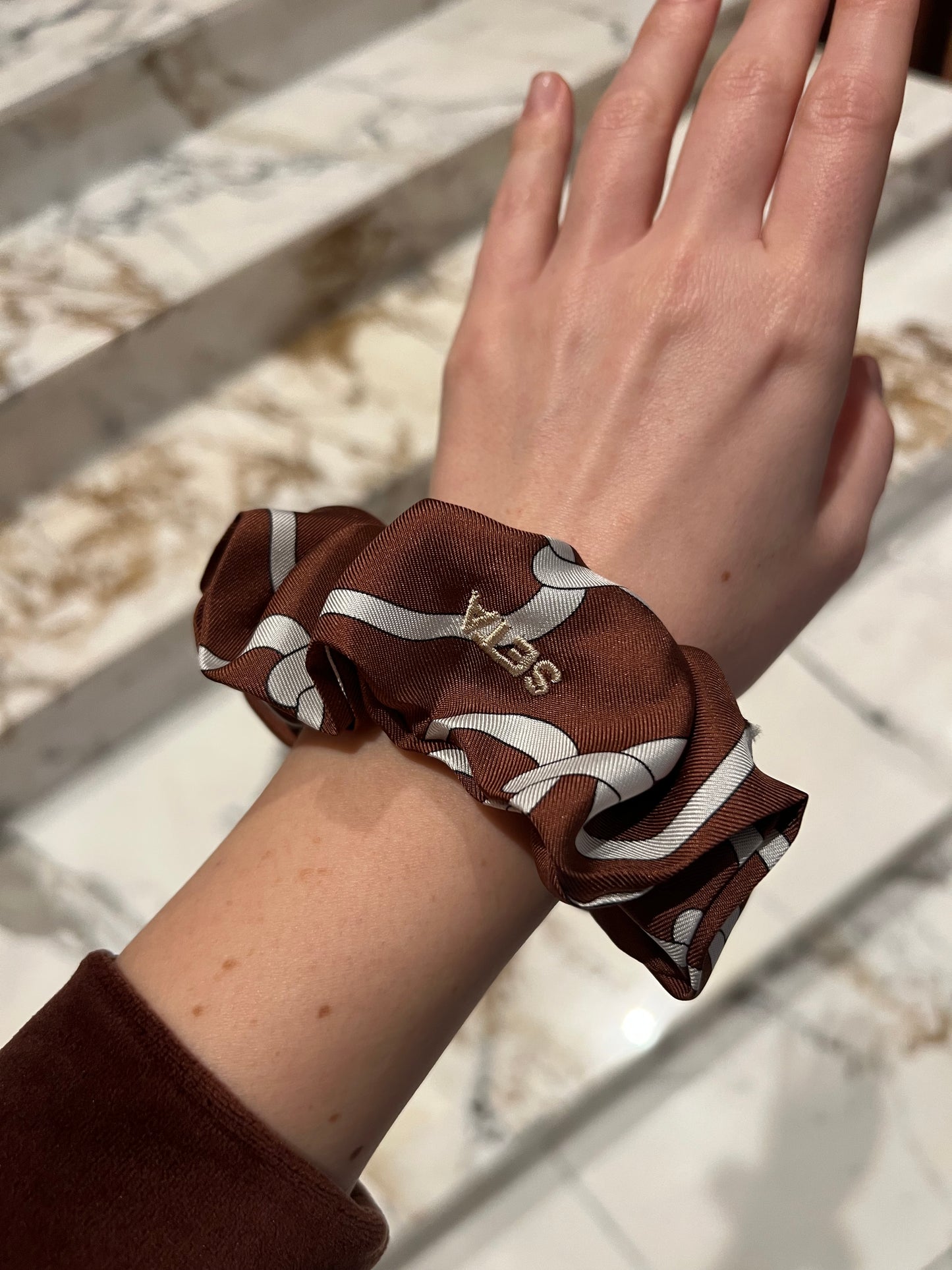 Macadamia Silk Scrunchie