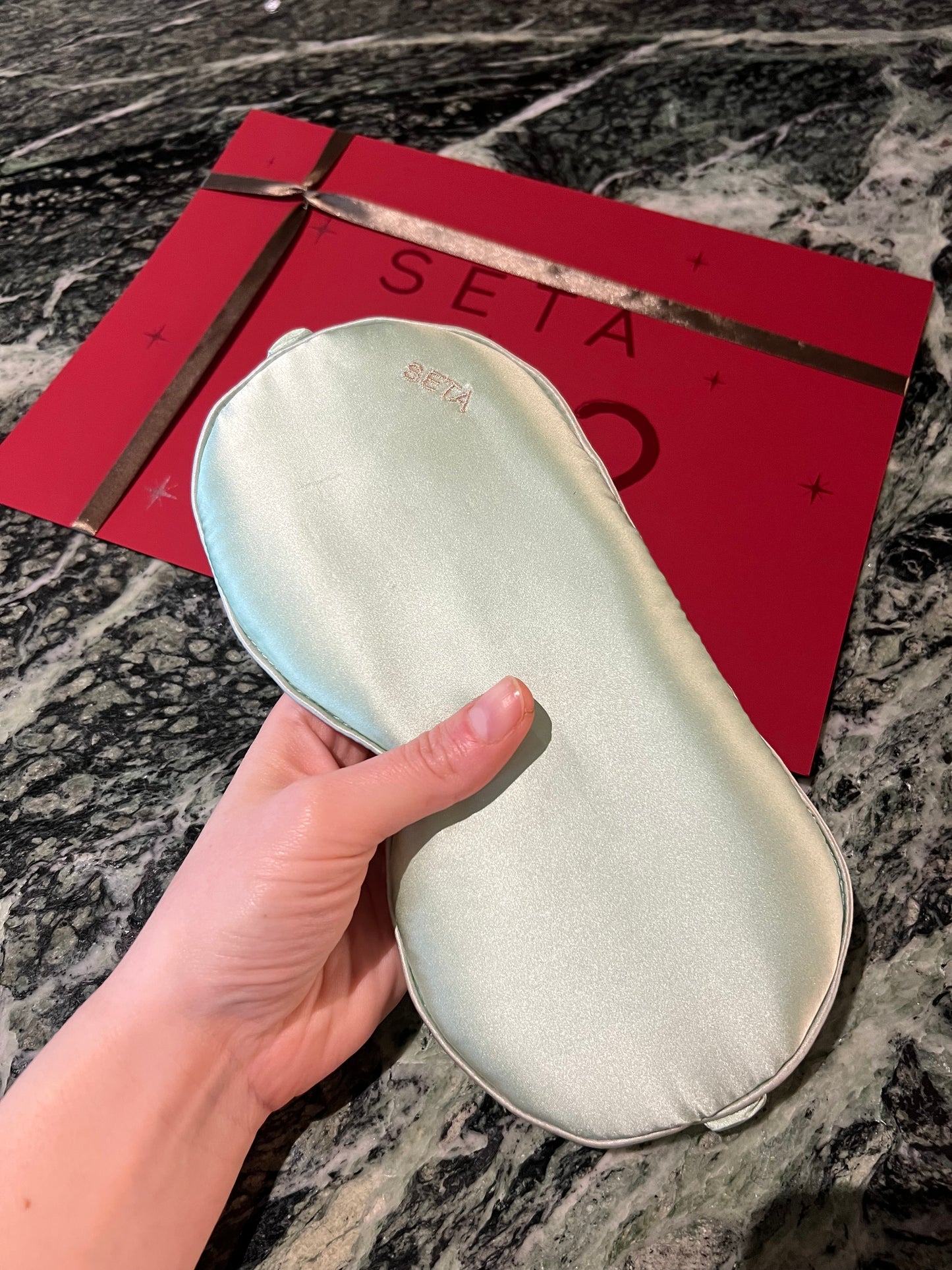 Soft Mint Silk Sleeping Mask