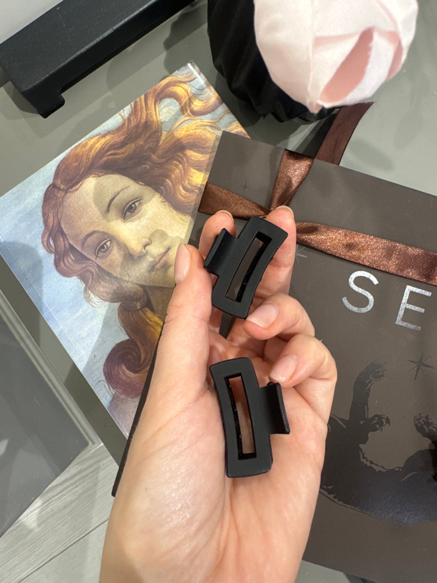 Black Matte Duo Hairclips