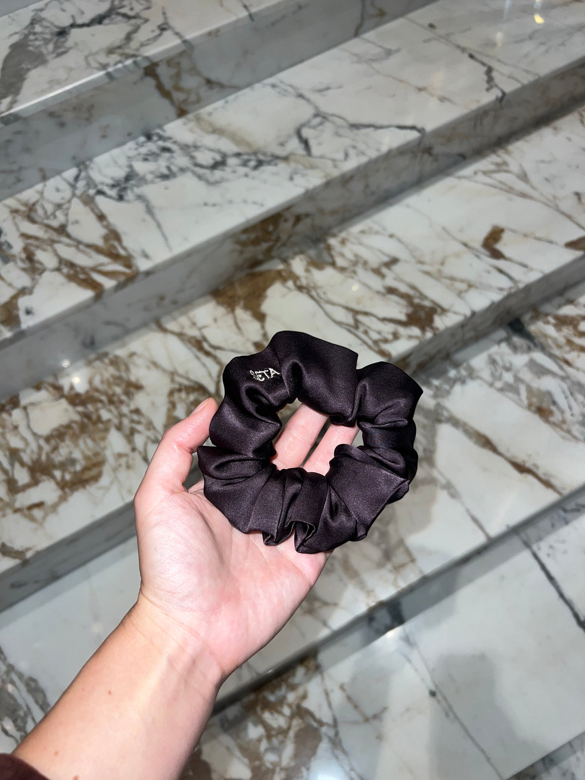 Melanzana Silk Scrunchie