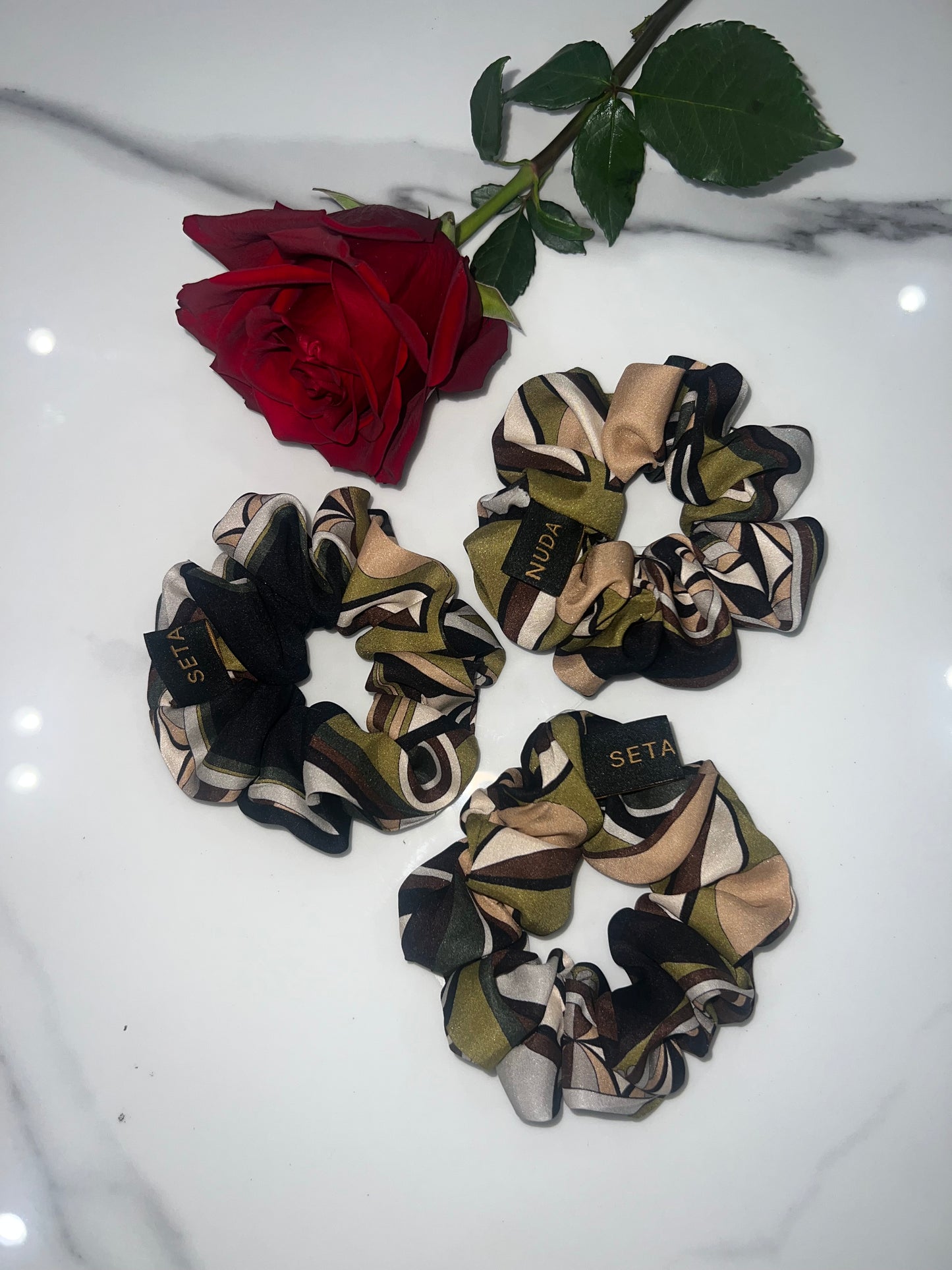 Autumn Silk Scrunchie