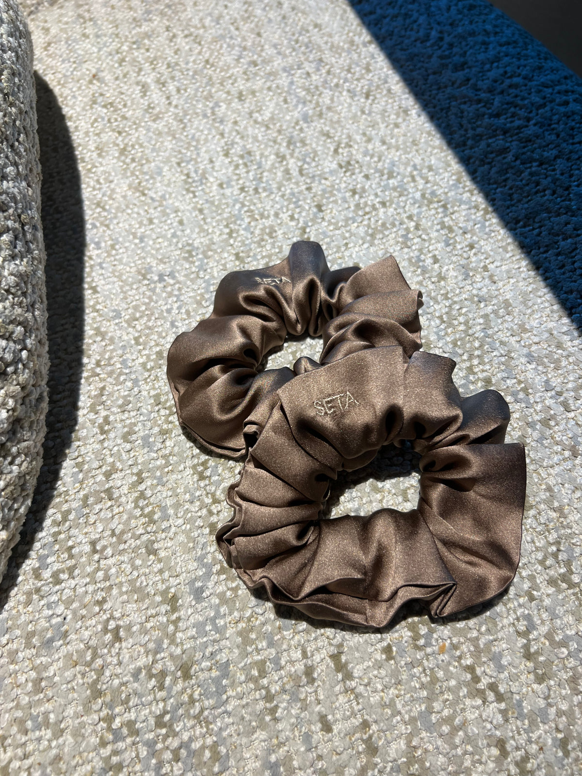 Caramel Silk Scrunchie