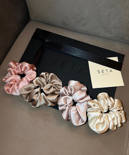 Scrunchies classici da 4 pezzi, color carne
