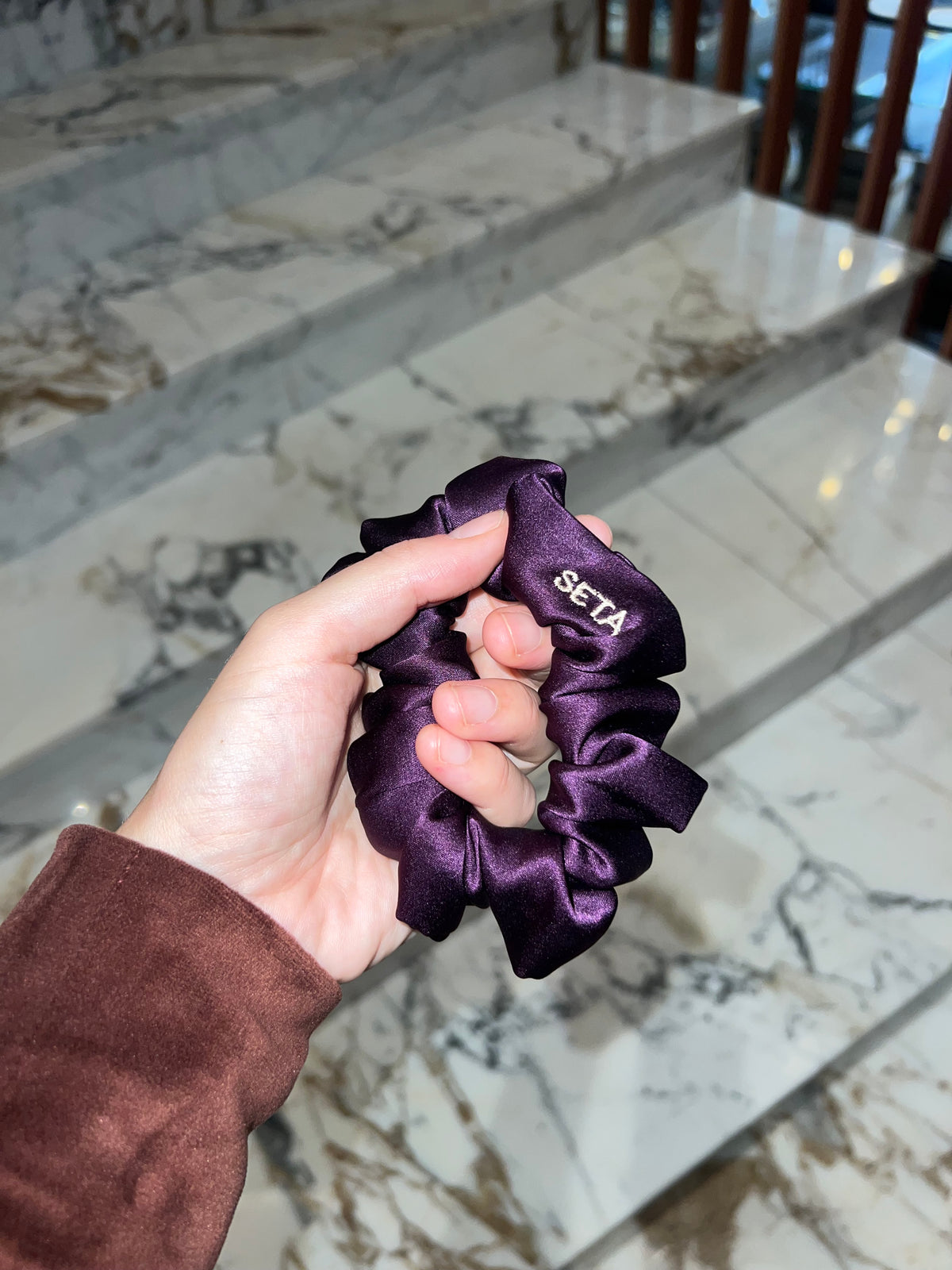 Viola Silk Scrunchie