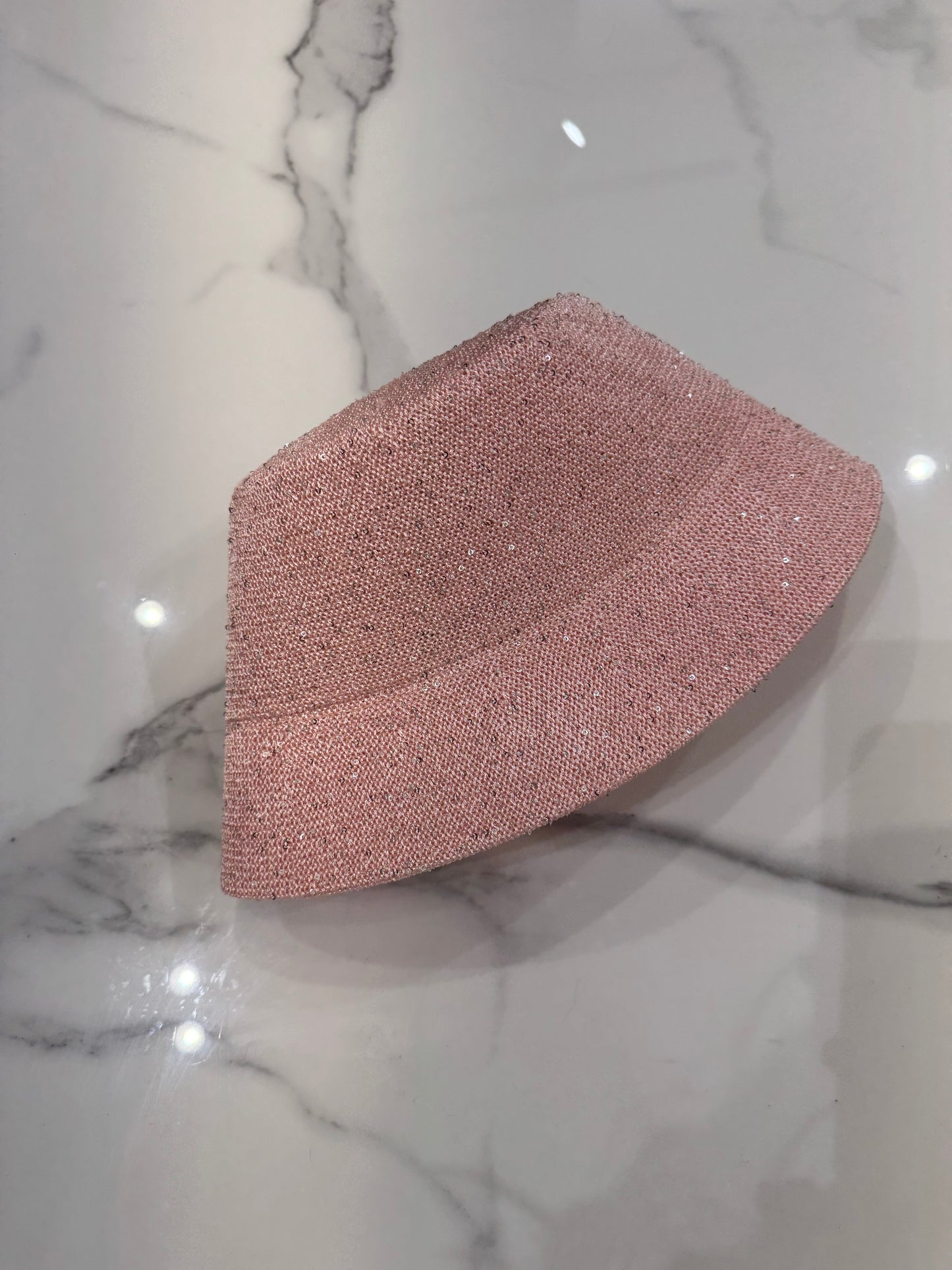 Pink Payettes Silk Bucket Hat