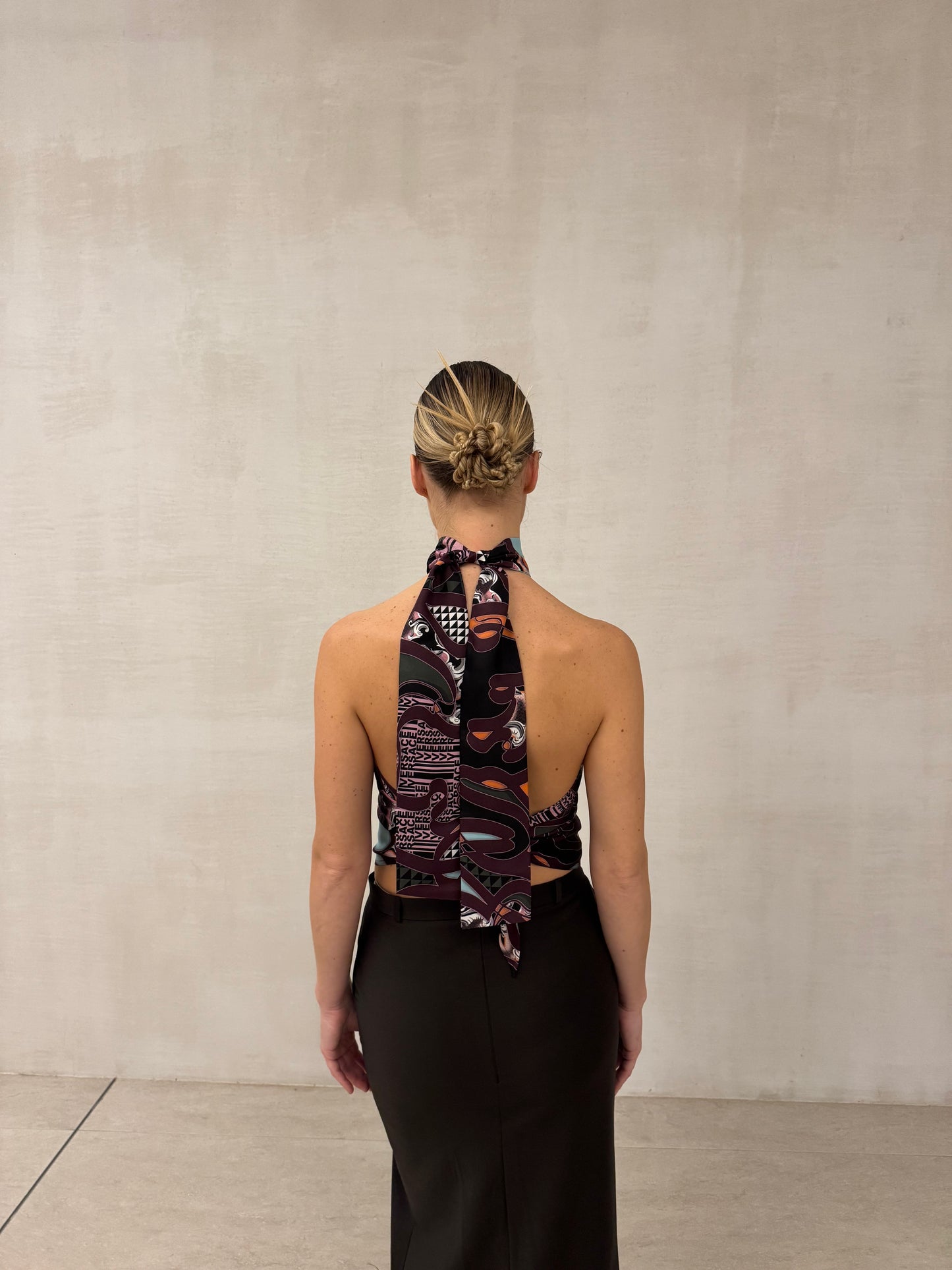 Fantasy Silk Halter Neck Top