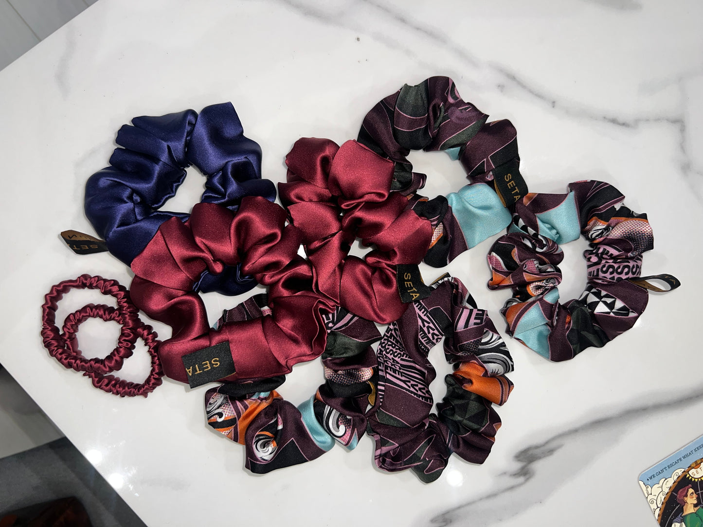 Bordeaux Silk Scrunchie