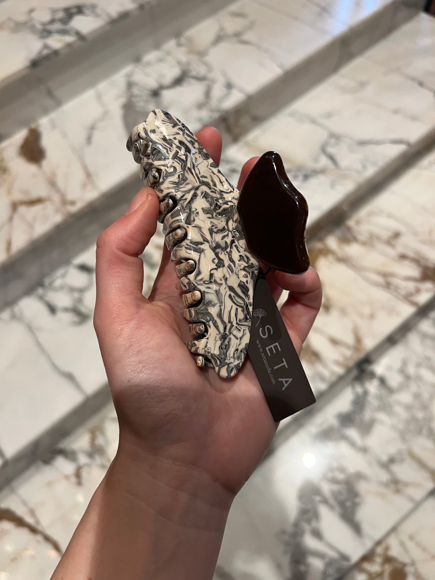 Brown & Beige Hairclip