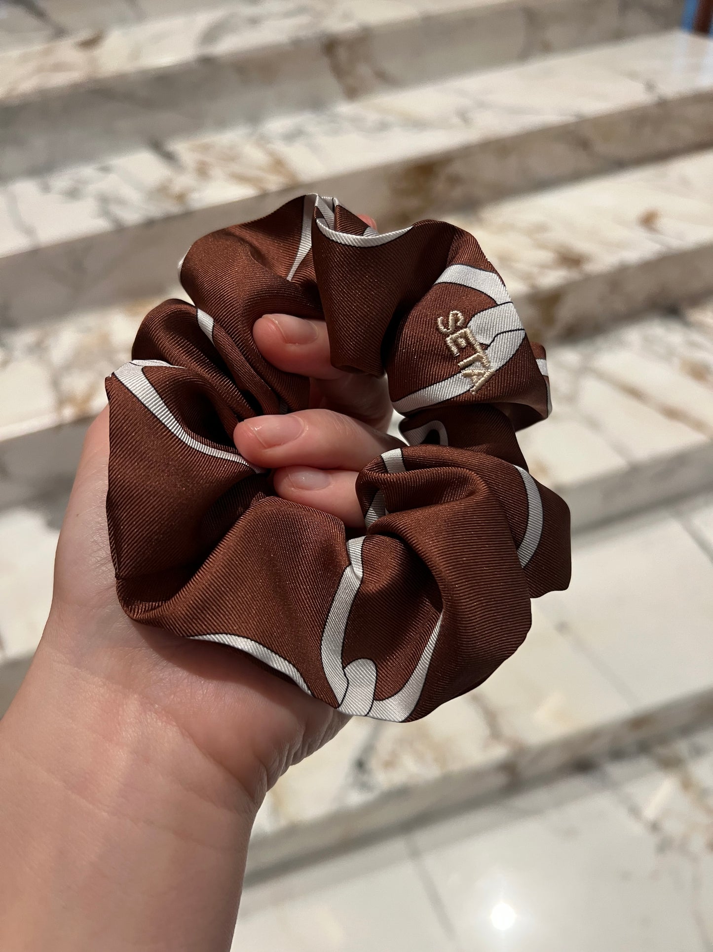 Macadamia Silk Scrunchie