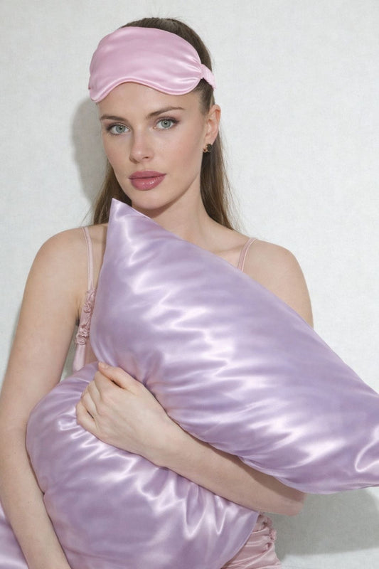 Lavender Milk Silk Pillowcase