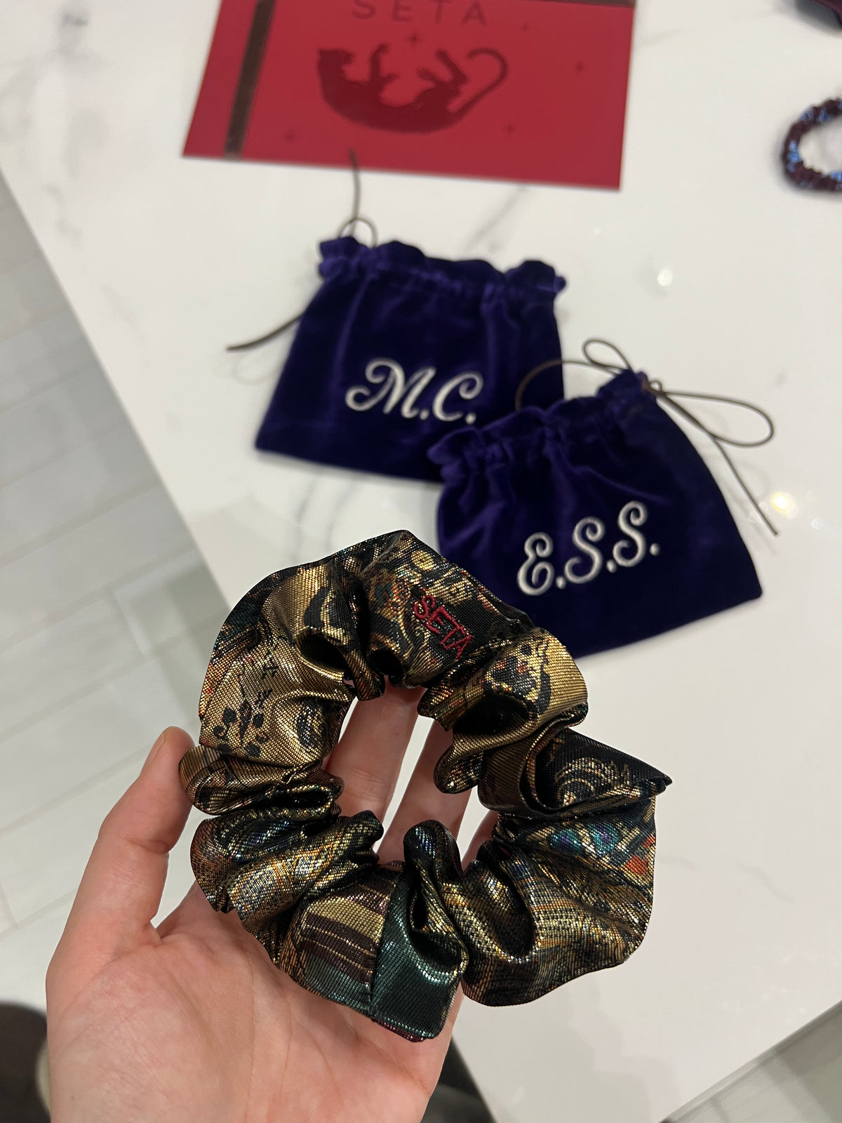 Brillante Silk Scrunchie