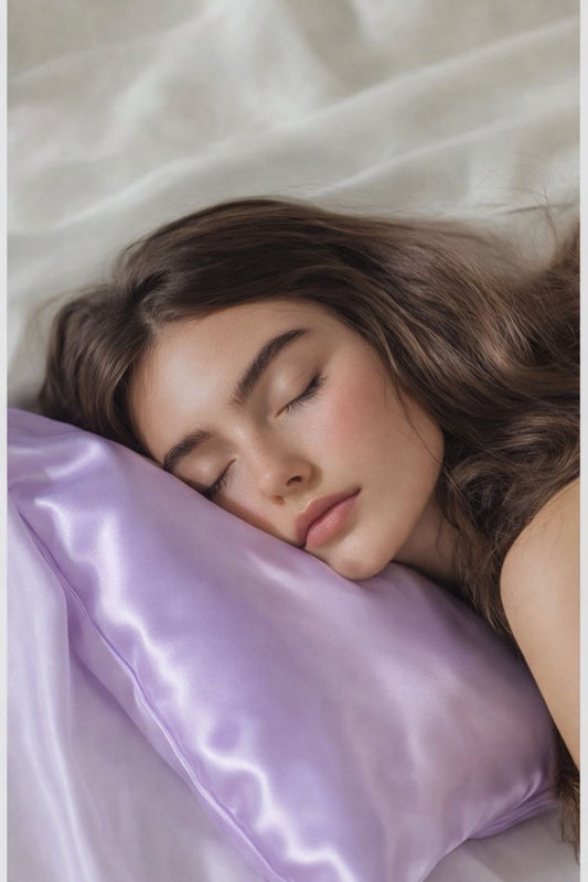 Lavender Milk Silk Pillowcase