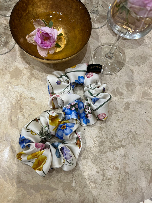 Scrunchie in seta Provans