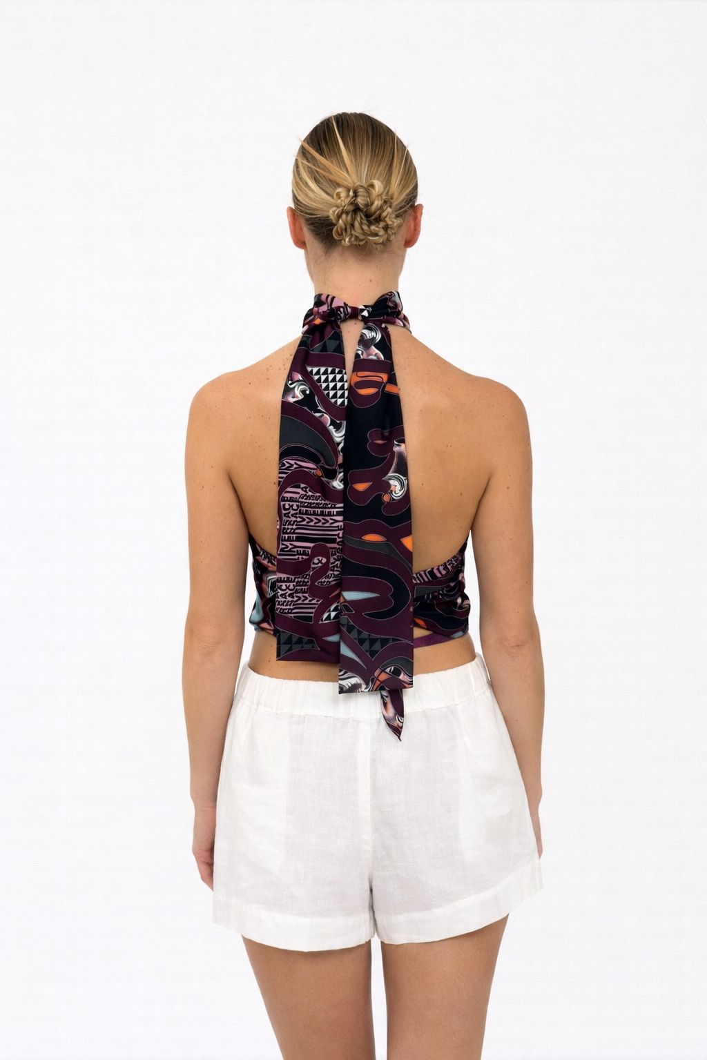 Fantasy Silk Halter Neck Top