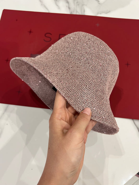 Cappello da pescatore in pelle Payettes e seta
