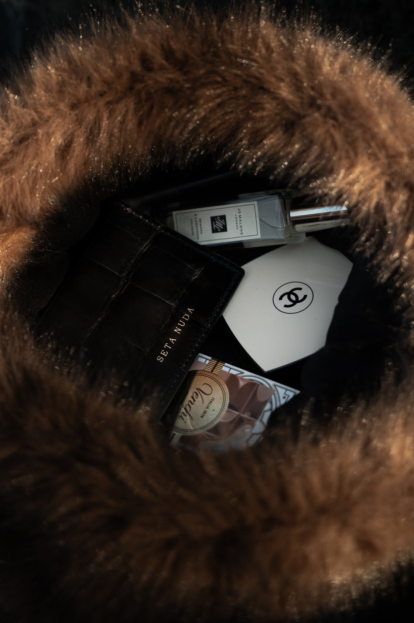 Crocodile Leather Black Card holder